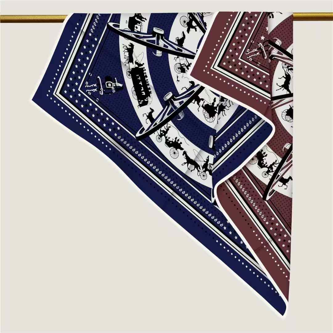 Women'S Fashion Paris - ab Sided Luxury Designer Silk Scarf