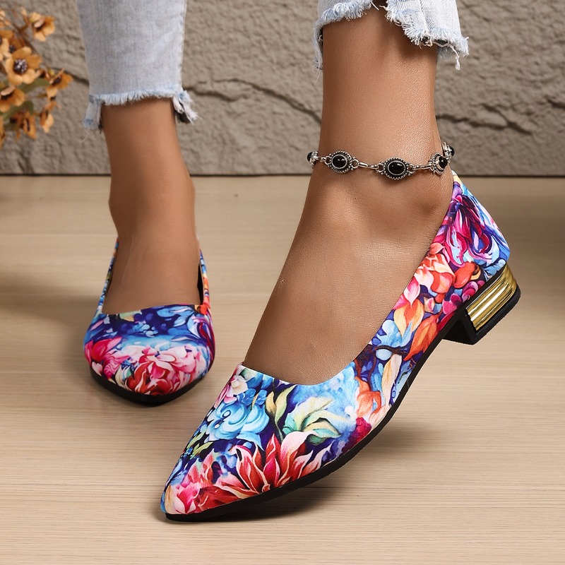 Women Fashion Heels - Large-sized, Thick-heeled, Fashionable Single-shoe Women's 2026