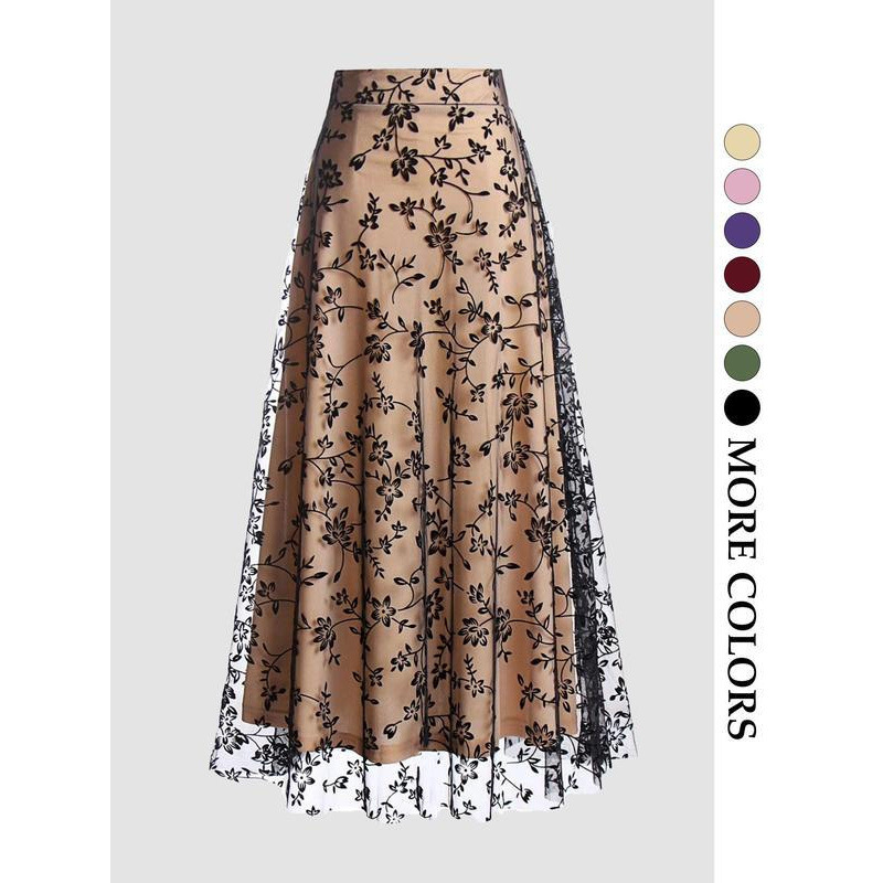 Women'S Fashion Of The 50S - Solid Color Retro 50s tulle skirt
