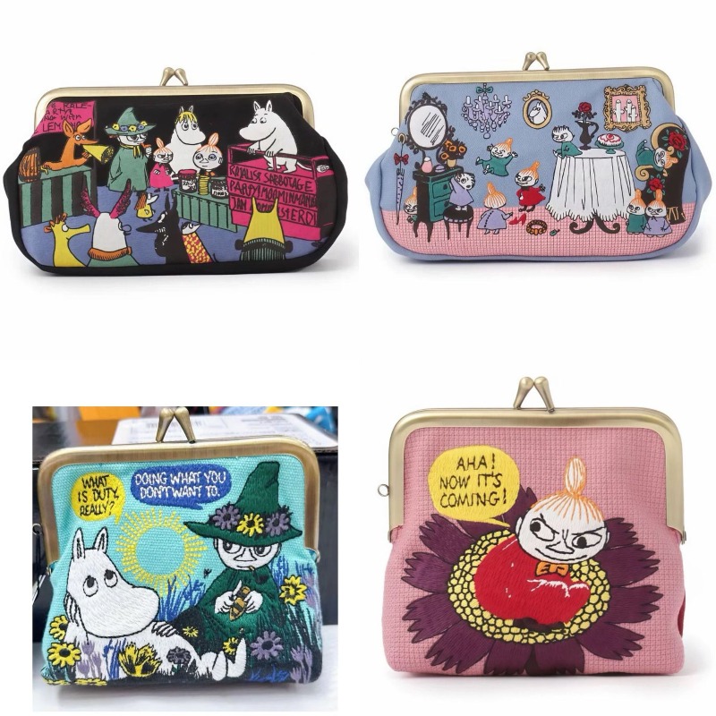 Coin Purse Women - Kawaii Anime Moomins Series Mini Coin