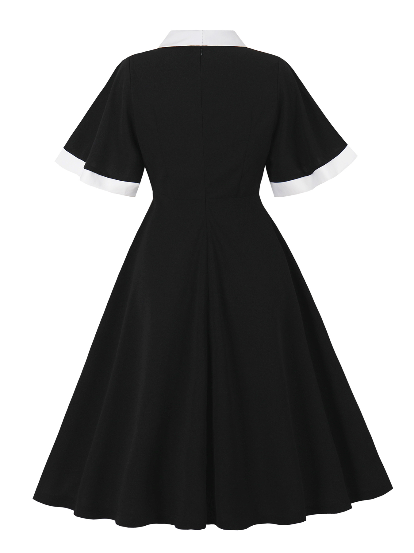 Tonval Contrast Lapel Flare Sl - đánh giá và giá Women'S Fashion Of The 50S