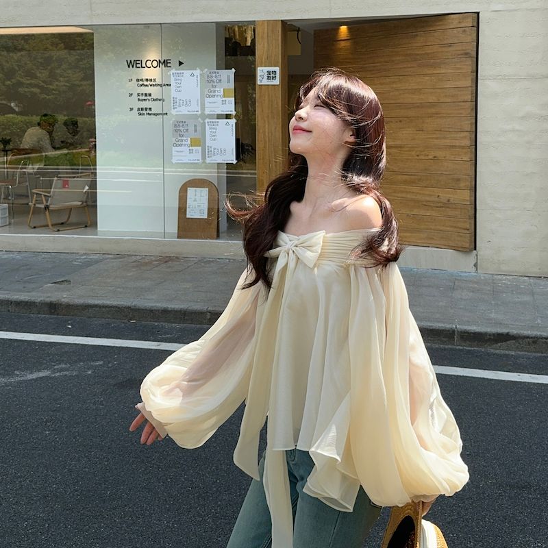 French Style Off Shoulder Puff - đánh giá và giá Off Shoulder Top