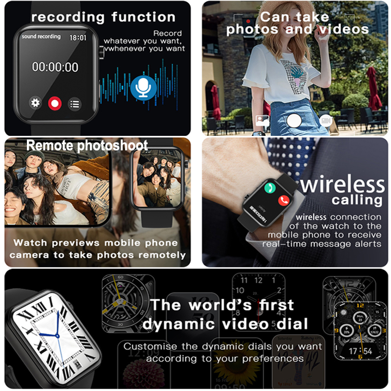 New Camera SmartWatch Men Wome - đánh giá và giá Women Fashion Video