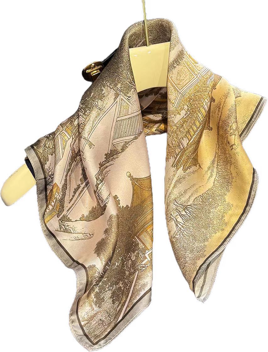 Brand 100% Natural Silk Scarf  - đánh giá và giá Women'S Fashion Poncho