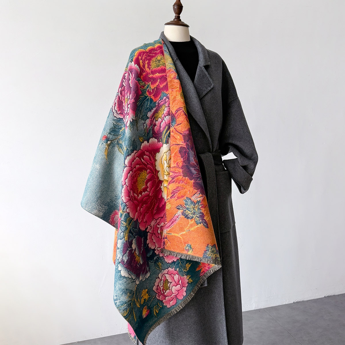 Warm Cashmere Scarf Women Shaw - đánh giá và giá Women'S Fashion Poncho
