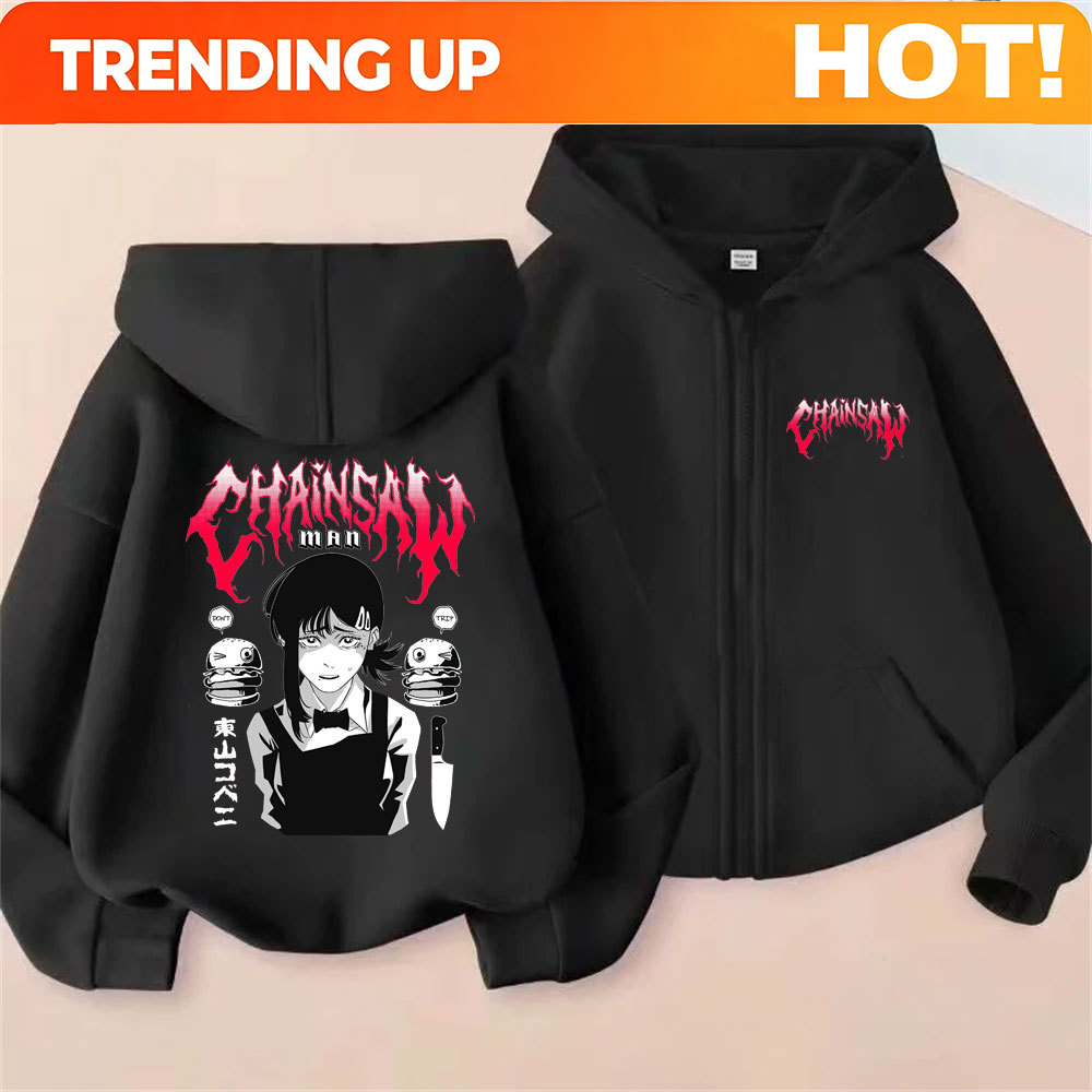 Custom Custom Anime Chainsaw M - đánh giá và giá Women'S Fashion Zip Hoodie