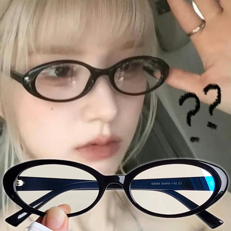 New Y2K Oval Frame Glasses Ret - đánh giá và giá Women'S Fashion Reading Glasses