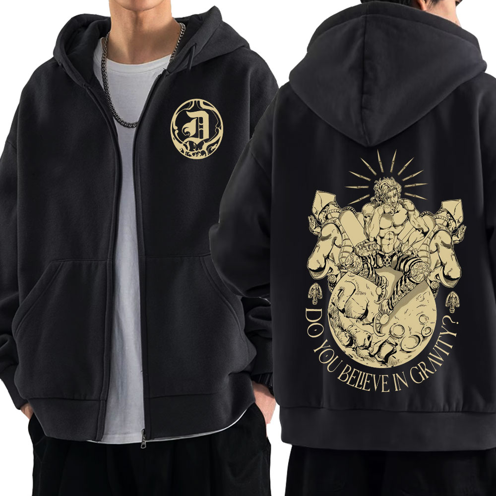 Anime Jojo Bizarre Adventure Z - đánh giá và giá Women'S Fashion Zip Hoodie