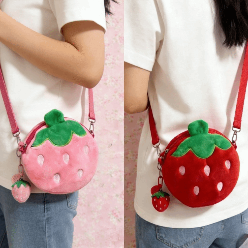 Adorable Cartoon Strawberry Sh - đánh giá và giá Coin Purse Women