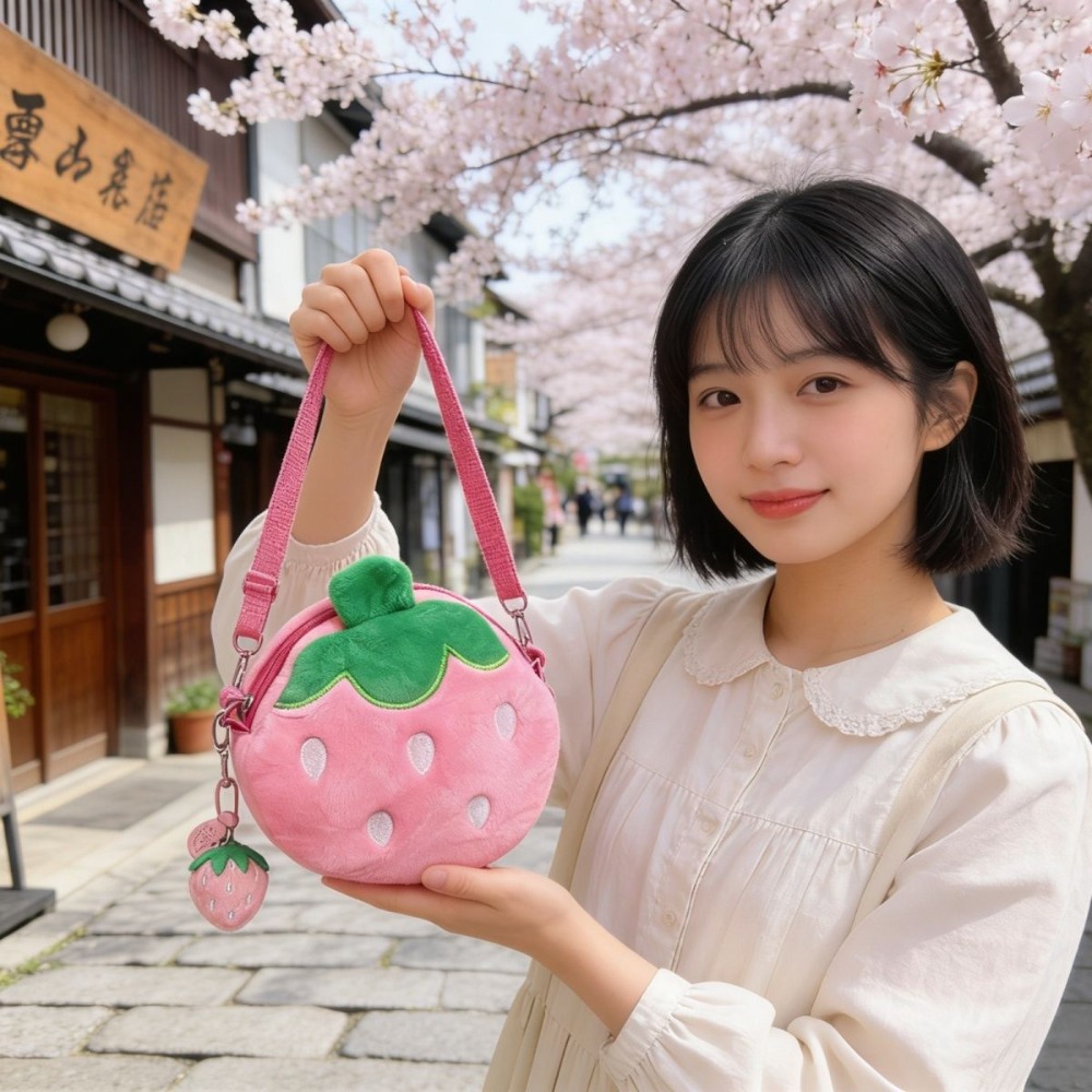 Adorable Cartoon Strawberry Sh - đánh giá và giá Coin Purse Women