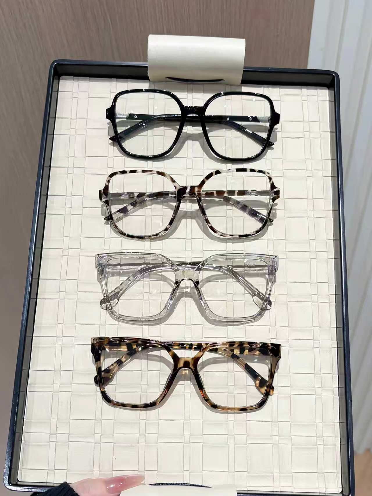 4Pcs Thick Geometric Full Fram - đánh giá và giá Women'S Fashion Reading Glasses
