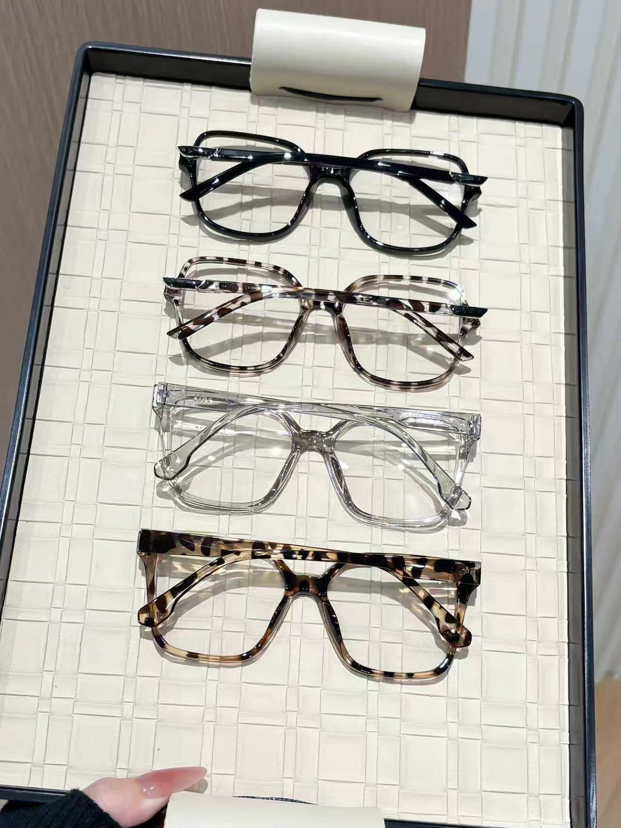 4Pcs Thick Geometric Full Fram - đánh giá và giá Women'S Fashion Reading Glasses