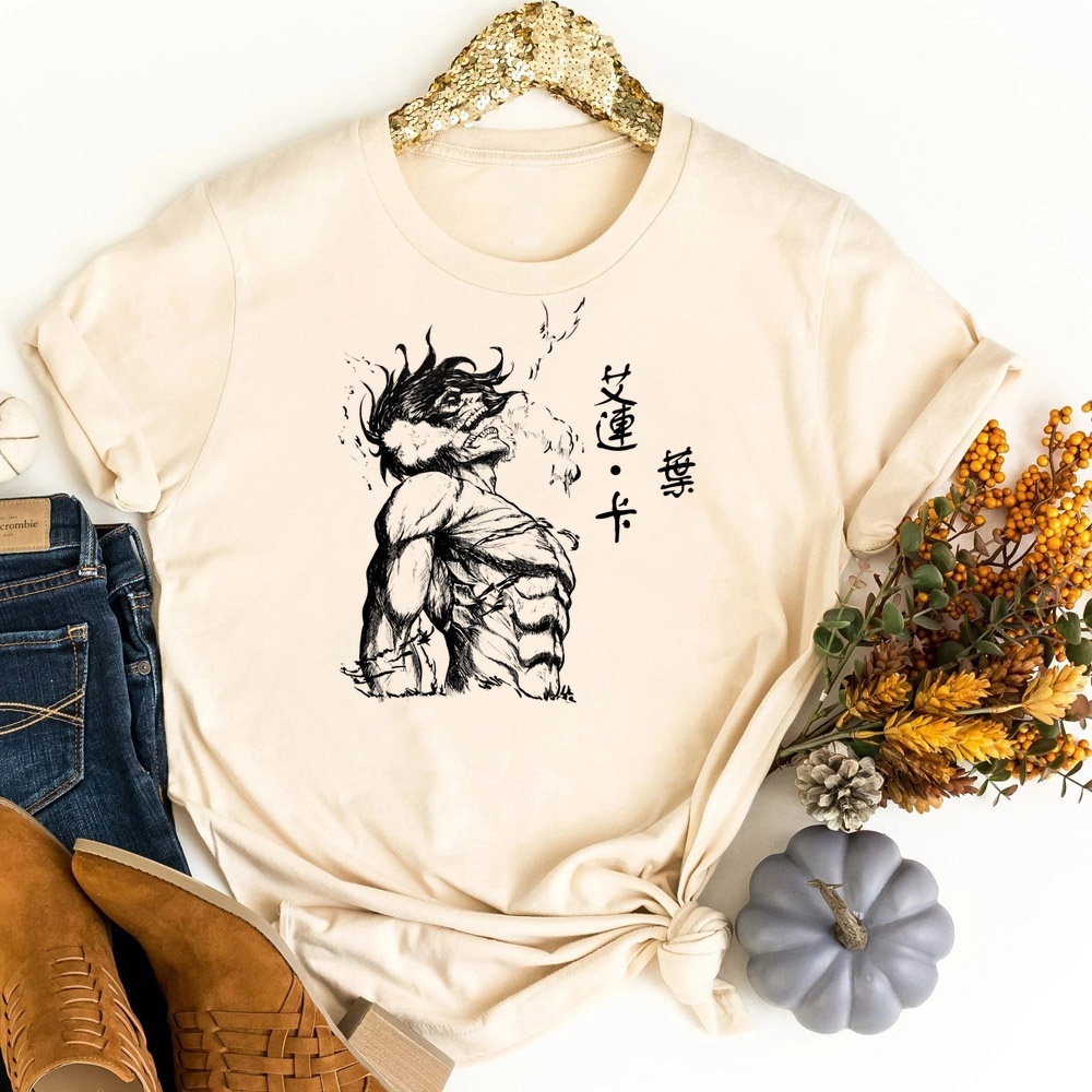 Attack on Titan t-shirt shoujo - đánh giá và giá Women'S Fashion In The 80S