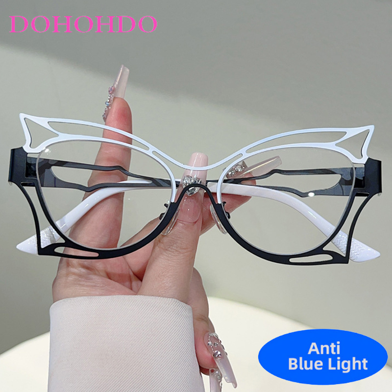 Fashion Designer Metal Hollow  - đánh giá và giá Women'S Fashion Reading Glasses