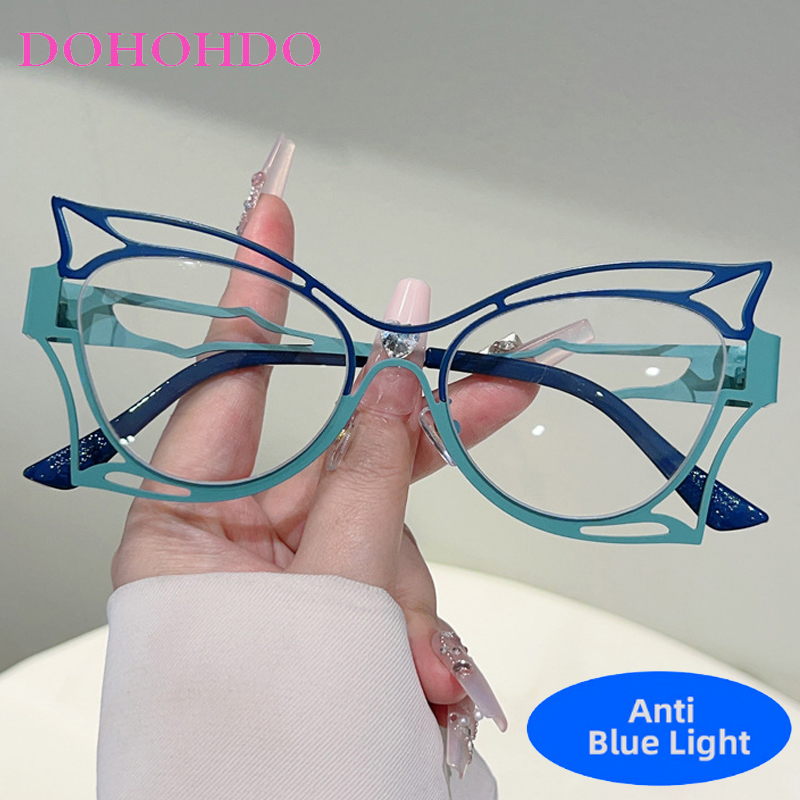 Fashion Designer Metal Hollow  - đánh giá và giá Women'S Fashion Reading Glasses