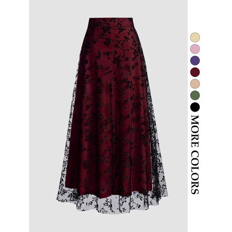 Solid Color Retro 50s tulle sk - đánh giá và giá Women'S Fashion Of The 50S