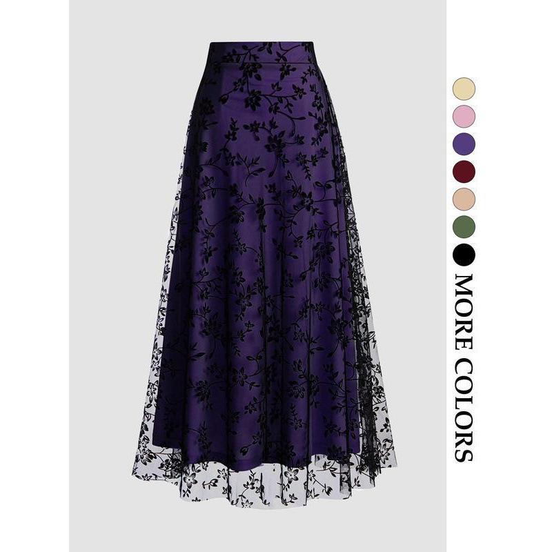 Solid Color Retro 50s tulle sk - đánh giá và giá Women'S Fashion Of The 50S