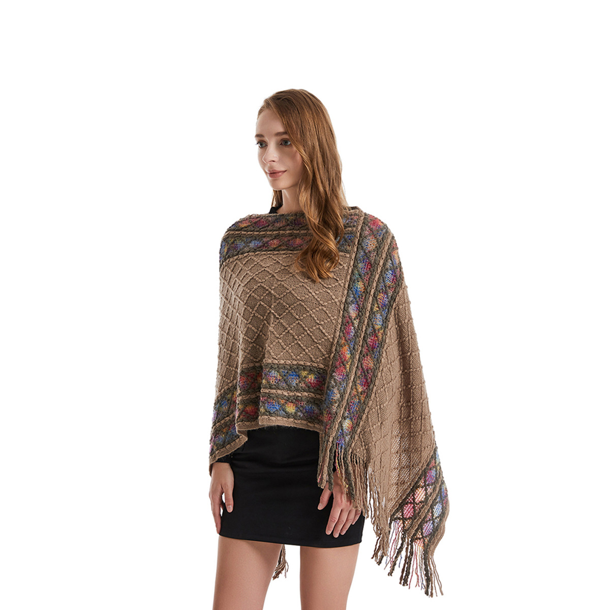 Phụ Nữ Mùa Xuân, Mùa Thu Đuôi  - đánh giá và giá Women'S Fashion Poncho
