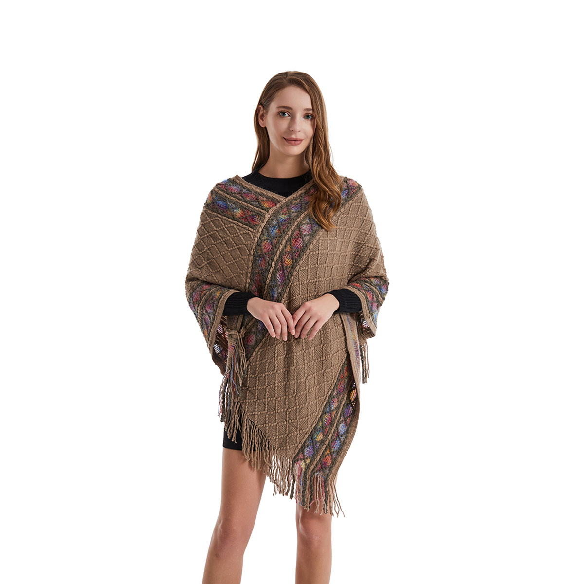 Phụ Nữ Mùa Xuân, Mùa Thu Đuôi  - đánh giá và giá Women'S Fashion Poncho