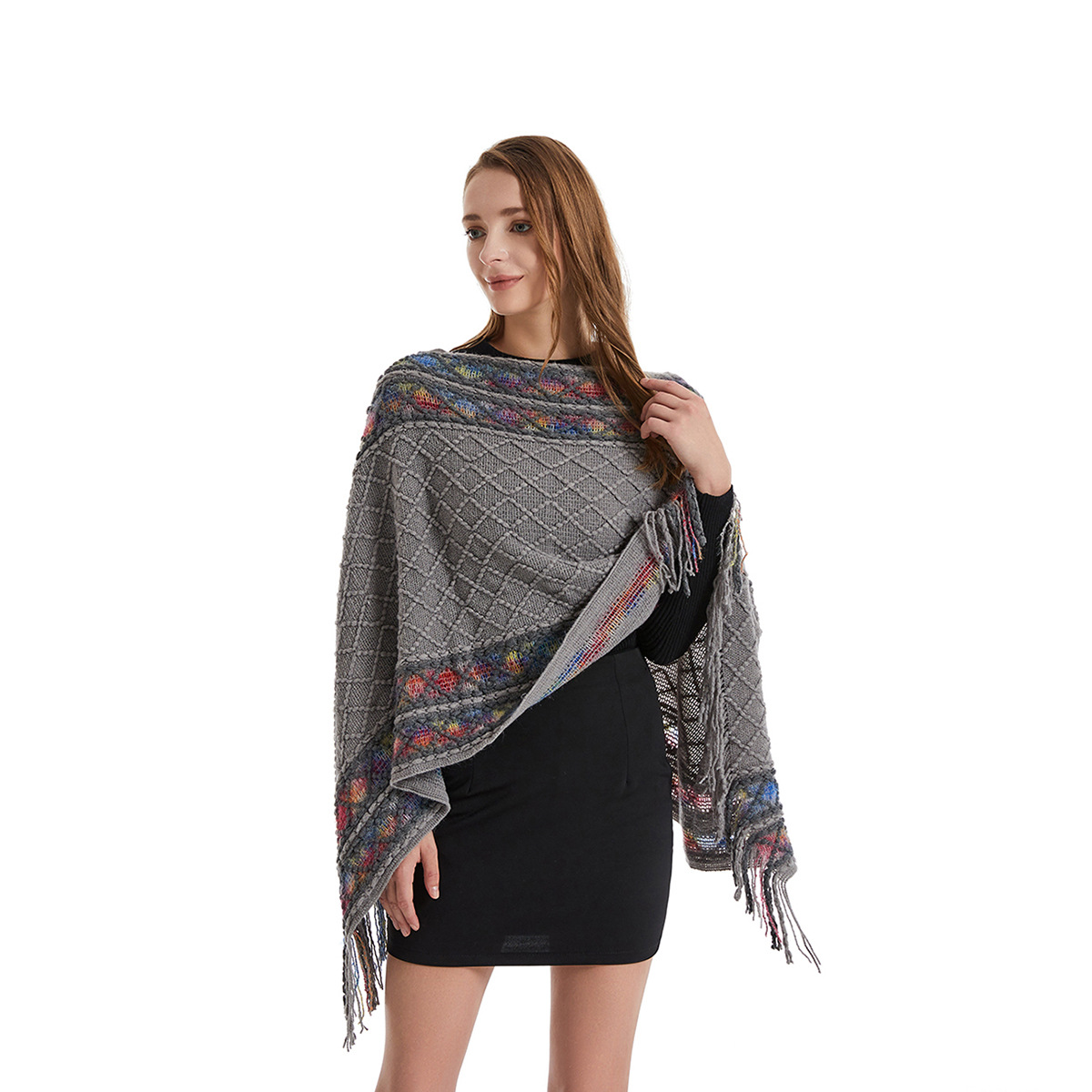 Phụ Nữ Mùa Xuân, Mùa Thu Đuôi  - đánh giá và giá Women'S Fashion Poncho